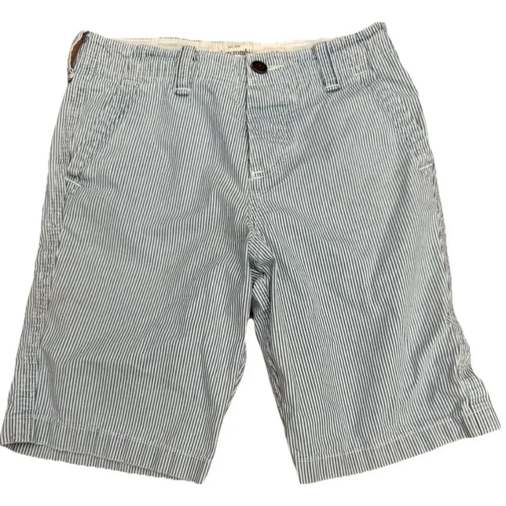LOT 2 Pairs Abercrombie & Fitch New York Shorts SZ 28 Chino Streetwear Classic - Picture 2 of 7